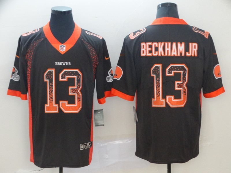 Men's Cleveland Browns Odell Beckham Jr. #13 Brown Jersey